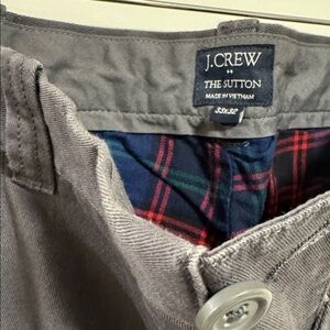 J. Crew Men's Fleece Lined Dark Gray Pants - 33x32